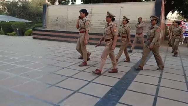 मिशन शक्ति अभियान के तहत निकाली गई पैदल गश्त, महिलाओं को किया जागरूक