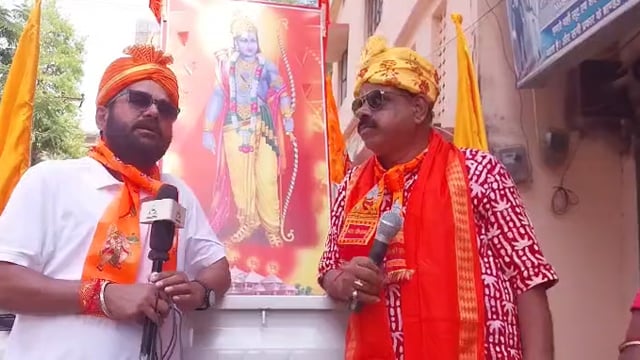 राम नवमी के मौके पर निकली गई भव्य शोभायात्रा, भगवान राम, महाबली हनुमान और हर हर महादेव के जय घोष से गूंज क्षेत्र