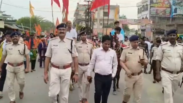 जय श्रीराम के जयघोष से गूंजा जिला: रामनवमी पर हर चौक - चौराहे पर लहराया धर्मध्वज