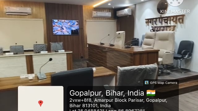 अमरपुर नगर पंचायत की बैठक, कुर्सियां समय पर करती रही इंतजार, लेकिन सदस्य नहीं आए।