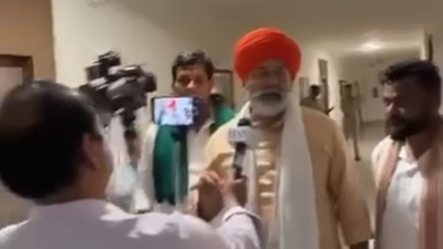 भारतीय किसान यूनियन के राष्ट्रीय प्रवक्ता चौधरी राकेश टिकैत.