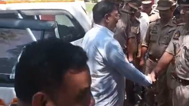 शाहजहांपुर पुलिस अधीक्षक राजेश द्विवेदी जी की पुलिस लाइन से विदाई