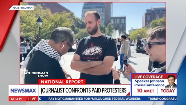 Independent journalist exposes professional anti-Israel protesters | National Report - Newsmax