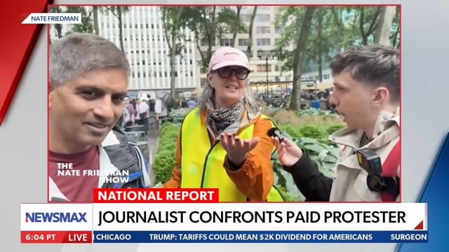 Independent journalist exposes professional protester | National Report - Newsmax