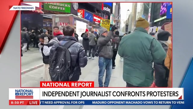 Nate Friedman exposes paid protesters rallying against Maduro capture | National Report - Newsmax
