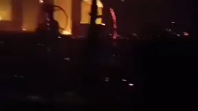 सीतापुर में 14 घर जल के हुए रख