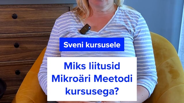 VIDEO: osaleja kogemuslugu 3