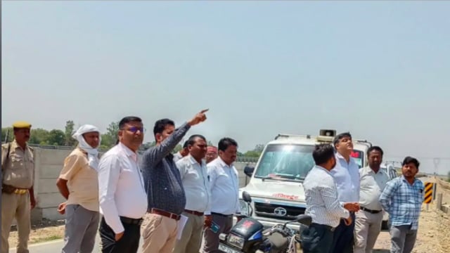 ब्लॉक बाबागंज के ग्राम पंचायत रायगढ़ में औद्योगिक पार्क के लिए अधिकारियों ने किया निरीक्षण #news #latest_news 