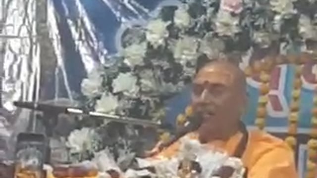 ➡️......Shrimad Bhagwat Mahapuran ka Aaj paanchva Din Hai katha Vyas paramhans Swami Rajendra Anand Saraswati Ji Maharaj karykram sthal lakshmaneshwar Mandir Lakshman puri colony Barabanki