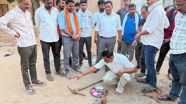 धानोरा में नई आंगनवाड़ी इमारत के निर्माण का भूमिपूजन आमदार डॉं मिलींद नरोटे के हाथो से उत्साह के साथ संपन्न