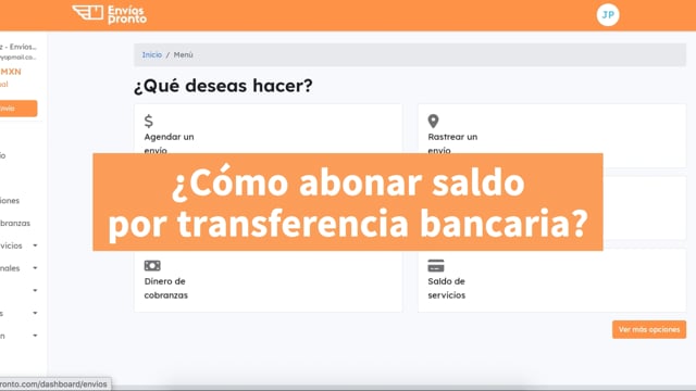 Cómo abonar saldo por transferencia