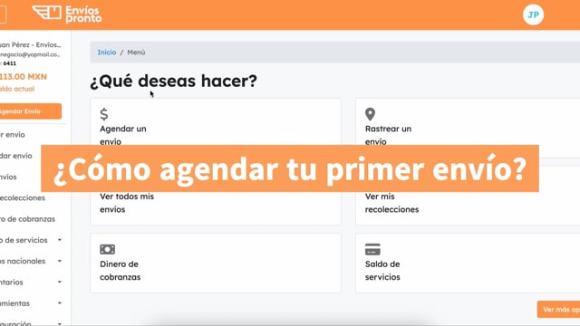 Cómo agendar un envío
