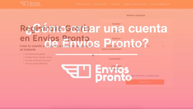 Cómo crear una cuenta