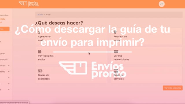 Cómo descargar la guía de un envío