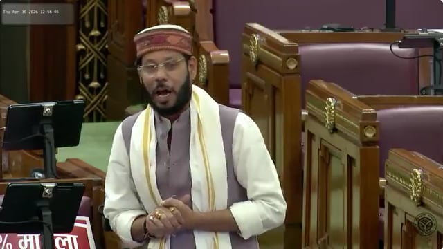 ➡️.....सपा से निष्कासित विधायक मनोज पांडेय अब पूरी तरह से बीजेपी के हो गए हैं... 
आज सदन में अलग तेवर में नजर आए...