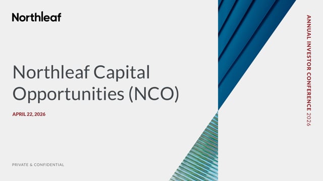 AIC 2026 - Northleaf Capital Opportunities (NCO) Update