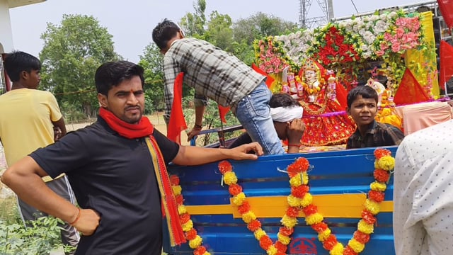 प्रदीप गुप्ता के नेतृत्व में नए मंदिर में मां दुर्गा की भव्य प्राण प्रतिष्ठा श्रद्धालुओं में दिखा भारी उत्साह#latest_new