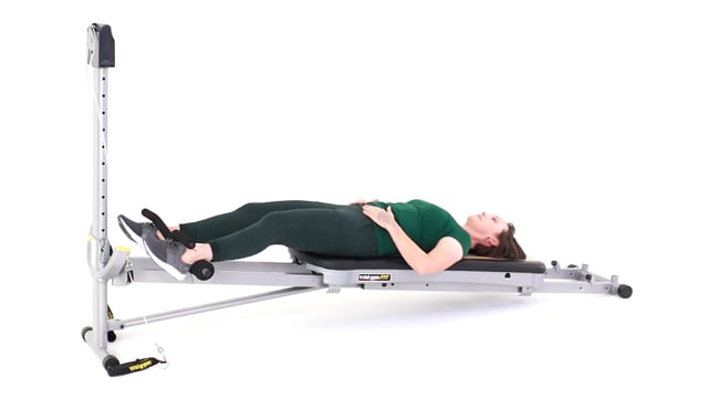 Total Gym Hamstring Curl demonstration