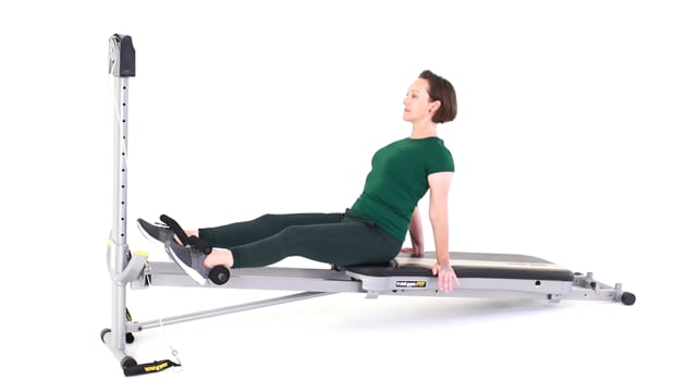 Total Gym Leg Curl demonstration
