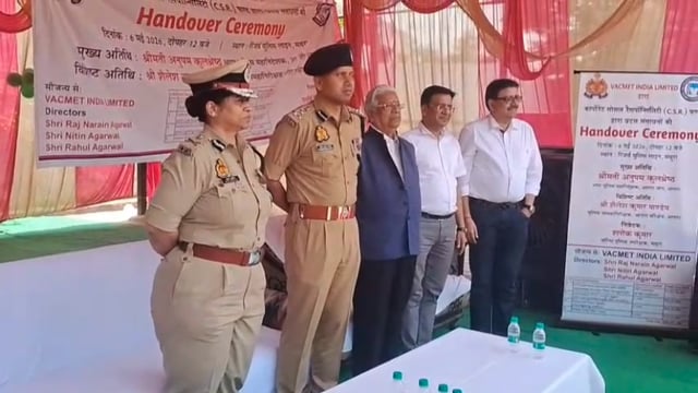 मथुरा पुलिस हुई हाई-टेक : वैकमेंट इंडिया लिमिटेड फंड से मिले आधुनिक संसाधन क्राइम पर लगाएंगे रोक।