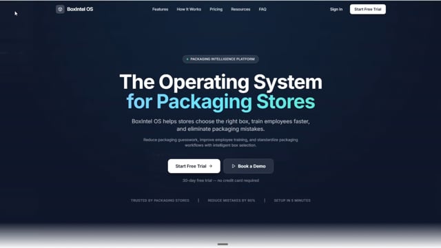 BoxIntel OS product demo