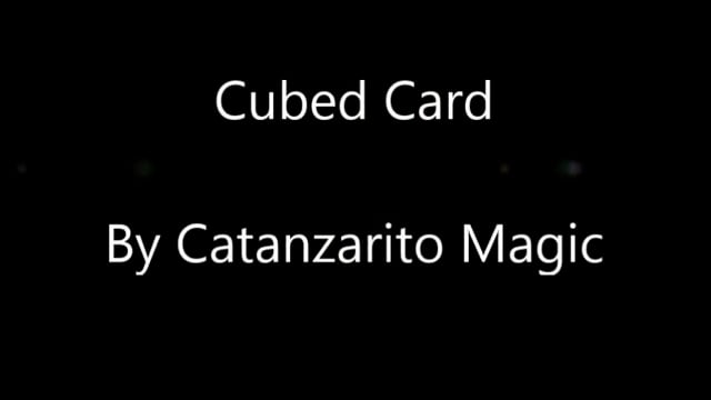 Video Cubed Card by Catanzarito Magic - Trick (VT)