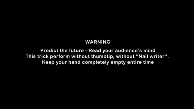 Video BLACK NOTE by Smagic Productions - Trick (VT)