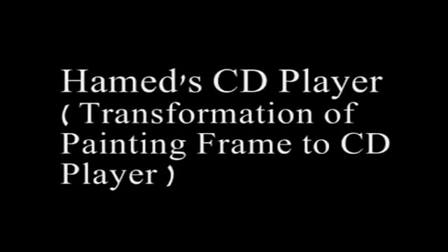 Video Transformation of Painting to CD Player by Tora Magic (VT)