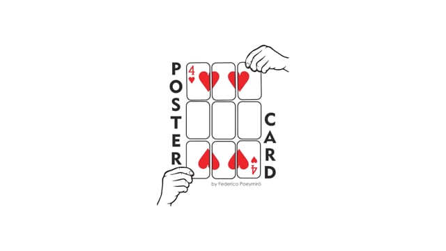 Video POSTER CARD by Federico Poeymiro   - Trick (VT)