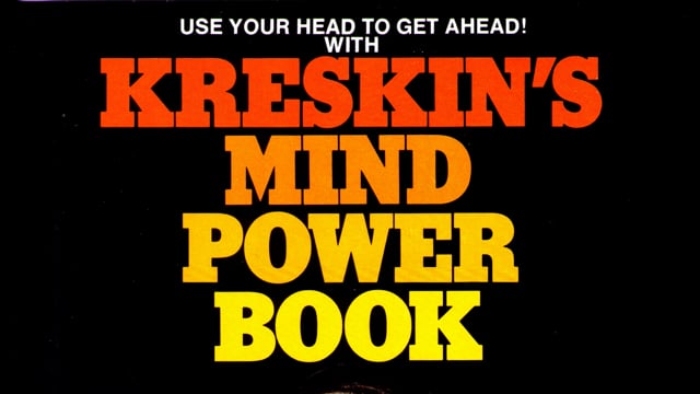 Video Kreskin's Mind Power Book (VT)
