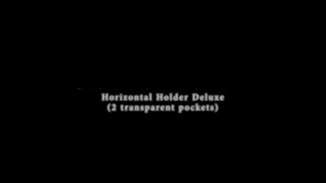 Video Horizontal Holder Deluxe (2 transparent pockets)