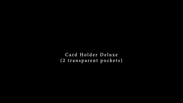 Video Card Holder Deluxe (2 transparent pockets) (VT)