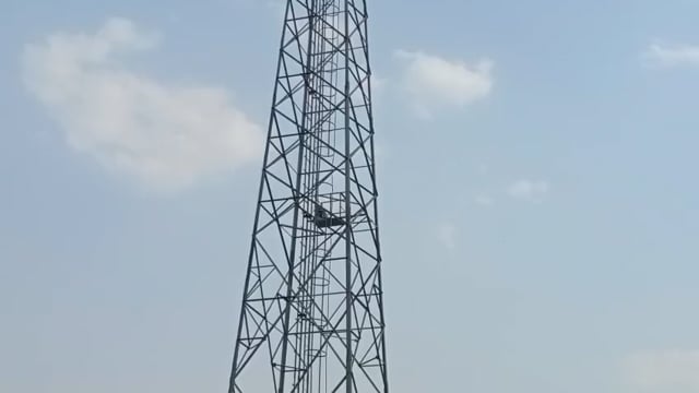 गाजीपुर के करंडा थाने इलाके के सरौली गांव के पास स्थित एक मोबाइल टावर पर एक युवक चढ़कर हाई वोल्टेज ड्रामा किया। 