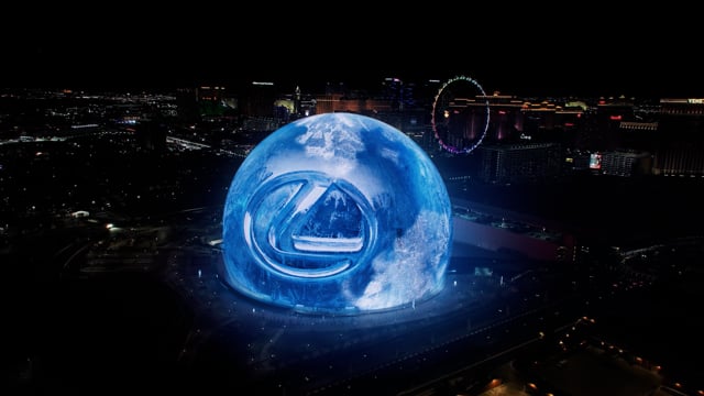 Lexus — December to Remember animation on the Las Vegas Sphere Exosphere, by Nongravital