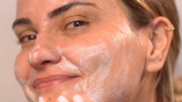 Demonstração — passo 1: Gel de limpeza