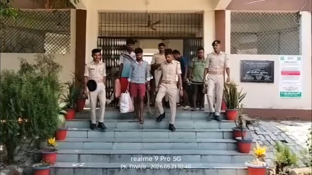 मारपीट मामले में पांच आरोपी गिरफ्तार भेजे गए न्यायालय