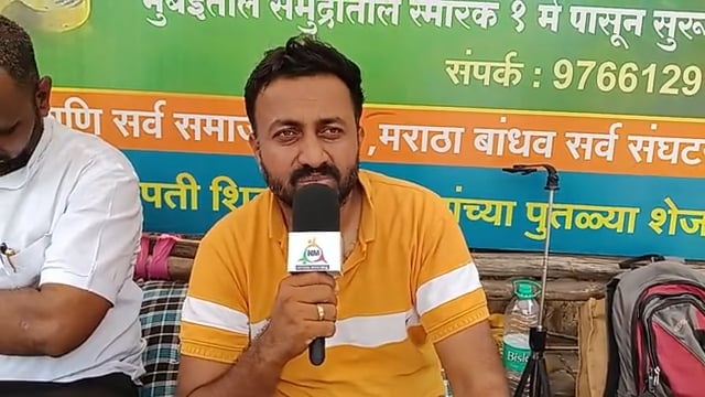 दवाखान्यातून सुट्टी मिळाल्यानंतर शिवस्मारकासाठी पुन्हा उपोषण सुरू उपोषणाचा 6 वा आंदोलनाचा 31 वा दिवस 