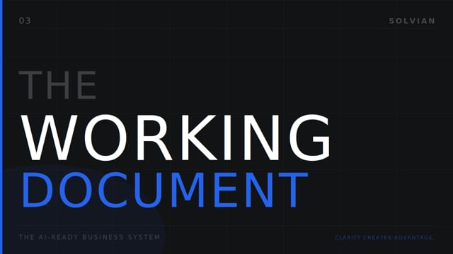 The Working Document