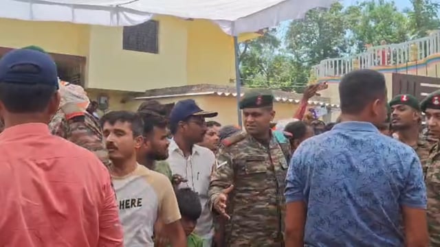 सेना के सूबेदार मेजर हरेराम गिरी पंचतत्व में विलीन, राजकीय सम्मान के साथ अंतिम संस्कार