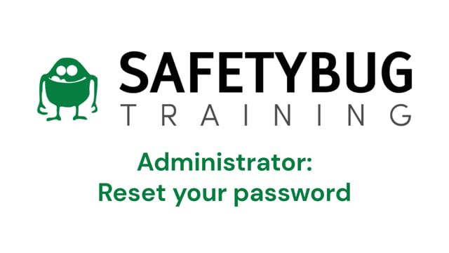 Admin Reset Password