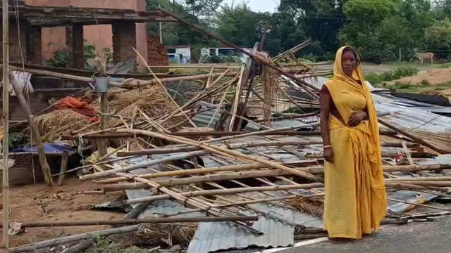 आंधी-तूफान से ग्रामीणों में परेशानी 