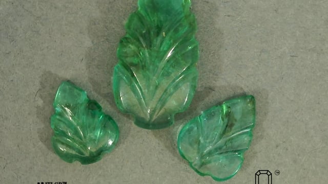 Zambian  Panna Set of 3 piece 3.76 Carat — video