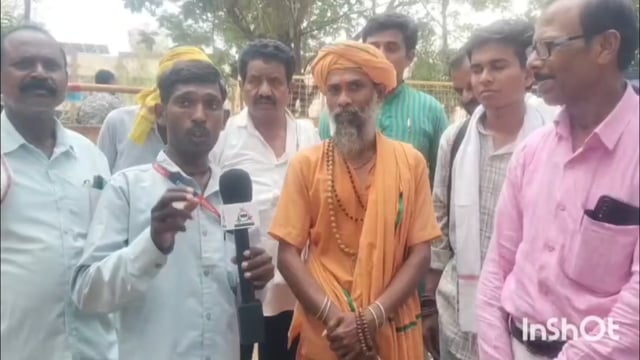 शेतकऱ्यांच्या लढ्याला साधुसंतांचा आधार मुरलीधर महाराजांचा जमीन वाचवण्याचा निर्धार 