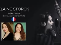 Elaine Storck - DEMO VOIX FR | Doublage, Voix d'enfants