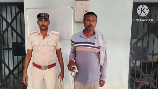 पुलिस ने देसी कट्टे के साथ एक व्यक्ति को गिरफ्तार कर भेजा जेल