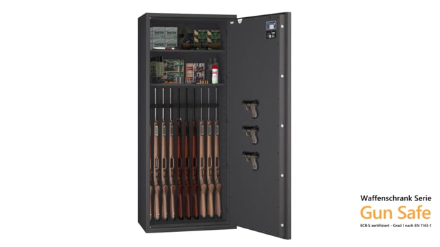 Waffenschrank EN 1143-1 Gun Safe 0/1-10 - Video Vorschau