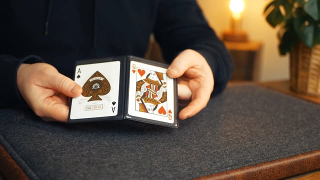 Video Card Holder Deluxe (2 transparent pockets + 1 hidden pocket)