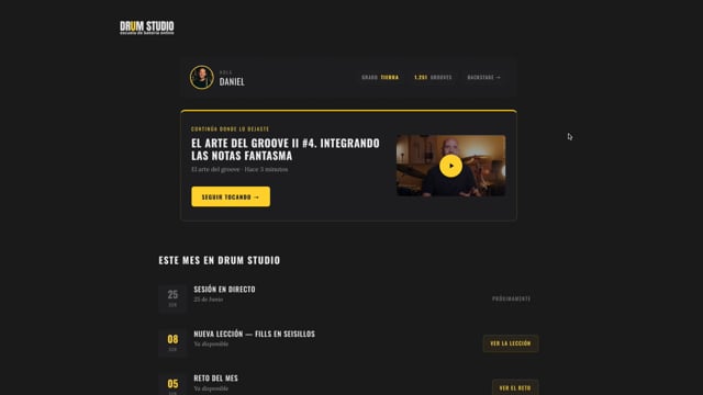 La escuela de batería Drum Studio por dentro