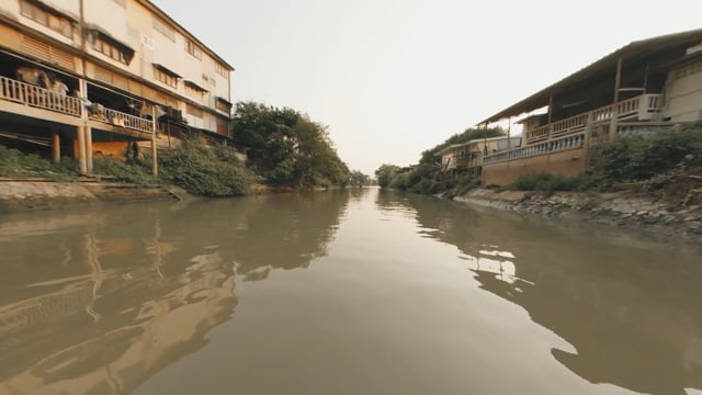 4k Virtual Rowing - Sunset Ayutthaya - Thailand