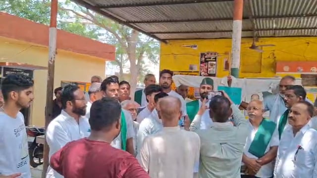 पंजाब एंड सिंध बैंक गणेशपुर के खिलाफ किसानों का बड़ा प्रदर्शन | मैनेजर के ट्रांसफर और जांच की मांग